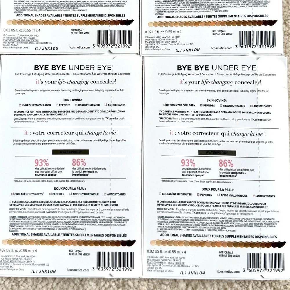 IT COSMETICS 💝 Bye Bye Under Eye Concealer Full Coverage Anti-Aging Waterproof